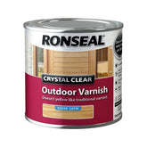 Ronseal Crystal Clear Outdoor Varnish Satin 250ml